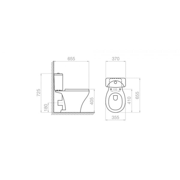 ΛΕΚΑΝΗ KARYSTOS II RIMLESS - Image 2