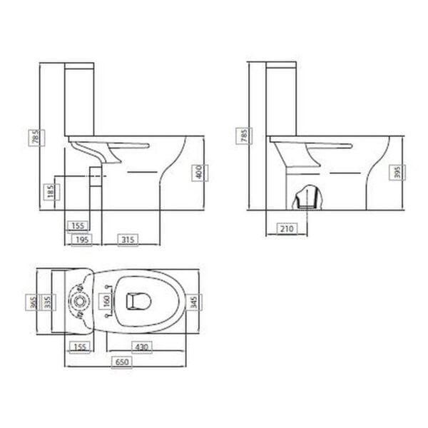Λεκάνη SANITANA POP 266101 σετ - Image 2
