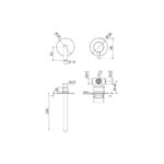 Teorema New Jabil Total Black 6373318 Μπαταρία Νιπτήρος Εντοιχισμού - Image 2