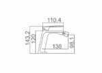 Imex Fiyi BDF016-1NG Μπαταρία Νιπτήρος Χαμηλή - Image 2