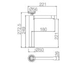 Imex Olimpo BDC033-3NG Μπαταρία Νιπτήρος Ψηλή - Image 2