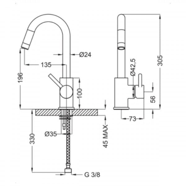 Teorema New Jabil 1178327 Μπαταρία Νιπτήρα Ψιλή - Image 2