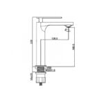 Μπαταρία Νιπτήρα Υψηλή 23 εκ. Interflex Zen 086792 - Image 2