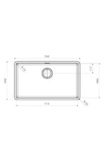 Νεροχύτης Υποκαθήμενος Apell Linear Plus 75×44 εκ. - Image 2