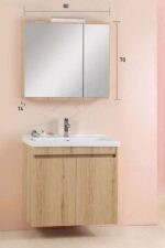 Σετ Έπιπλο Μπάνιου Elegant 951 A 80 cm