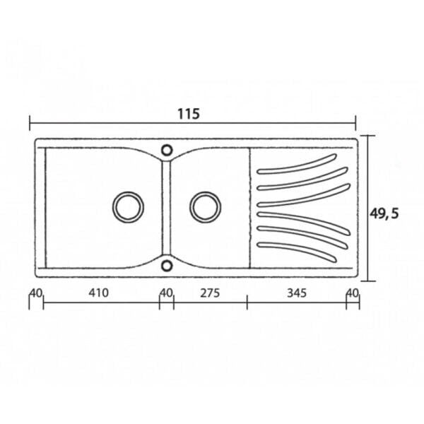 Νεροχύτης Sanitec 323 - Image 2