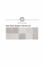 ΠΛΑΚΑΚΙ ΔΑΠΕΔΟΥ KOLOSSOS Eder Decor Mosaic Cold 20x50 cm
