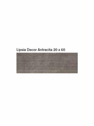 ΠΛΑΚΑΚΙ ΤΟΙΧΟΥ KOLOSSOS Lispia Decor Antracita 20x60 cm