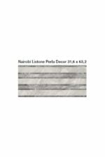 ΠΛΑΚΑΚΙ KOLOSSOS Nairobi Listone Perla Decor 31,6x63,2 cm