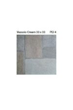 ΠΛΑΚΑΚΙ ΔΑΠΕΔΟΥ KOLOSSOS Vezuvio Cream 33x33 cm
