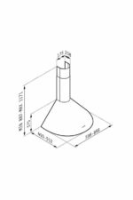 Απορροφητήρας Pyramis Καμινάδα Στρογγυλή - Image 2
