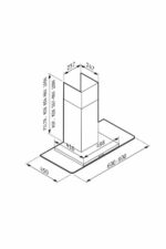 Απορροφητήρας Pyramis Cielo Τοίχου Premium 065018302 - Image 2