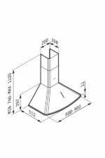 Απορροφητήρας Pyramis Καμινάδα Οβάλ - Image 2