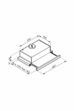 Απορροφητήρας Pyramis Συρόμενος Μαύρος με Γυαλί 60cm - Image 2