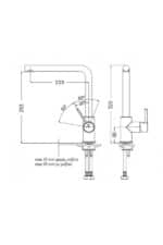 Eurorama Tonda 145515-100 Μπαταρία Κουζίνας Χρωμέ Με Υψηλό Περιστρεφόμενο Ρουξούνι - Image 3