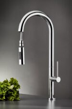 Μπαταρία Κουζίνας Carron Tozo Ντους Χρωμέ 48780 Granite - Image 2