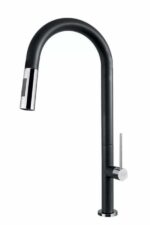 Μπαταρία Κουζίνας Carron Tozo Ντους Χρωμέ 48780 Granite