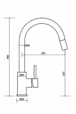 Μπαταρία Νεροχύτη Κουζίνας Inox 702600-110 - Image 2