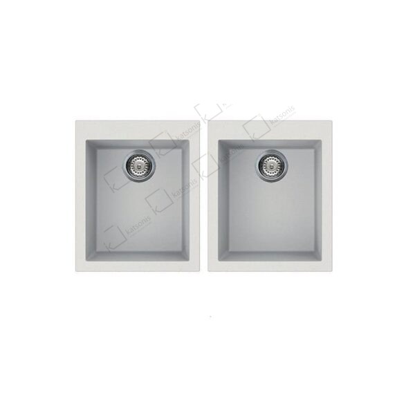 Νεροχύτης κουζίνας διπλός QUADRA 200 ELLECI - Image 1