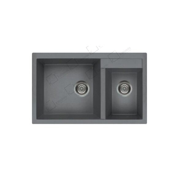 Νεροχύτης κουζίνας διπλός QUADRA 440 ELLECI - Image 1