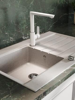 Μπαταρία κουζίνας White/Chrome ADORE BDR4 FERRO