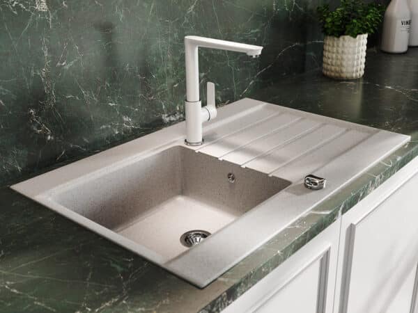 Μπαταρία κουζίνας White/Chrome ADORE BDR4 FERRO