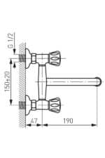 Μπαταρία κουζίνας εντοιχισμού STANDARD FERRO - Image 2