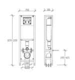 Εντοιχιζόμενο Καζανάκι VERSO (11103YM) Concealed Cistern VERSO (11103YM) - Image 2