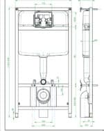 Εντοιχιζόμενο Καζανάκι VERSO (11183DM) Concealed Cistern VERSO (11183DM) - Image 3