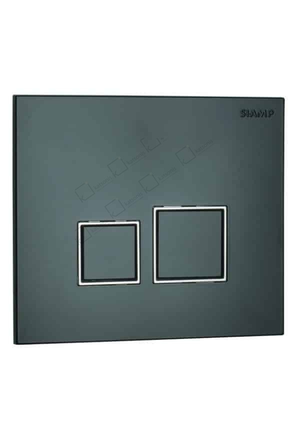 111983 BUTTON SQUARE BLACK - Image 1