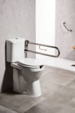 82011  ΑΜΕΑ ΜΠΑΡΑ ΑΝΑΚΛΙΝΟΜΕΝΗ ΜΕ ΧΑΡΤΟΘΗΚΗ 75cm INOX ΧΡΩΜΕ - Image 2