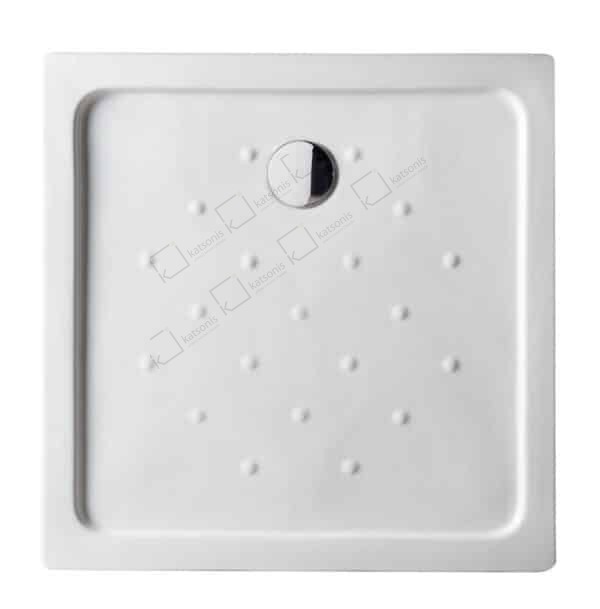 ΝΤΟΥΣΙΕΡΑ slim 90x90x6 ΤΕΤΡΑΓΩΝΗ SI 9090 S SHOWER TRAY 90x90x6 slim SQUARE SI 9090 S - Image 1