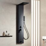 Στήλη Υδρομασάζ Μαύρη Ματ (53100-1) Shower Panel Black Matt (53100-1) ROMA