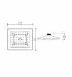 55200 QUADRO ΚΕΦΑΛΗ ΝΤΟΥΣ ABS 20x20cm - Image 2