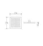 55241 QUADRO KROM ΚΕΦΑΛΗ ΝΤΟΥΣ ABS 20x20cm - Image 2