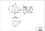 Λεκάνη Κρεμαστή FREE Ανθρακί Ματ (FE320.60100) Wall-Hung Pan FREE Anthracite Matt (FE320.60100) ΜΕ ΚΑΛΥΜΜΑ - Image 3