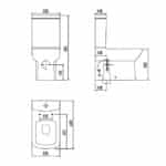 Λεκάνη Χ.Π. QUADRO BTW LR360 WC Set QUADRO BTW LR360 - Image 3