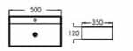 Νιπτήρας NEW STRATA 50x35cm Washbasin NEW STRATA 50x35cm - Image 2
