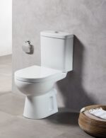 Λεκάνη Χ.Π. POINT Πισωστόμια με Σύστημα Μπιντέ WC Set POINT P-Trap with Bidet System SOFT CLOSING THERMOPLAST (41224-2) (POI 3100 ΤΗB