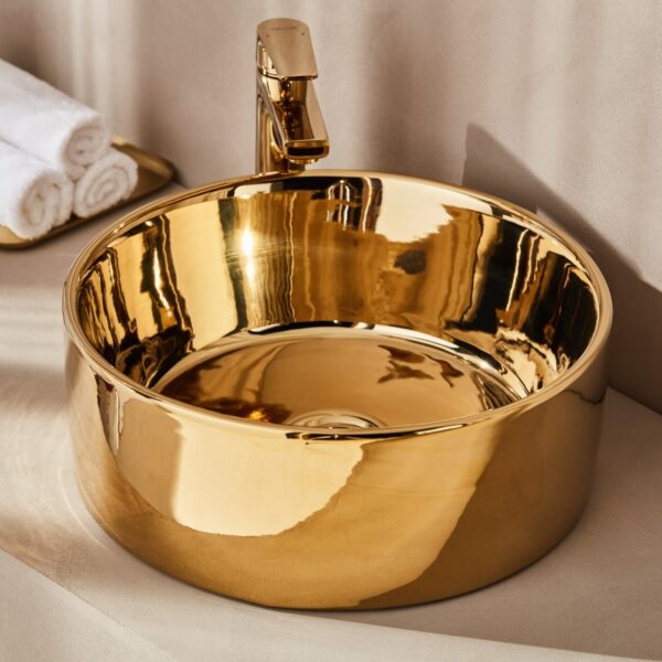 Νιπτήρας STYLE Χρυσός Ø40.5  Washbasin STYLE Gold Ø40.5 - Image 1