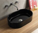 Νιπτήρας CORONA Black 55X35X14 Washbasin CORONA Black 55X35X14 - Image 3