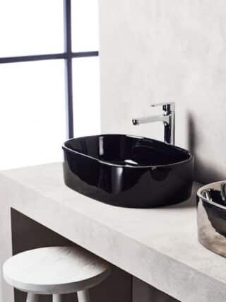 Νιπτήρας CORONA Black 55X35X14 Washbasin CORONA Black 55X35X14