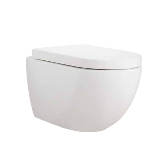 Λεκάνη Κρεμαστή FREE (FE320) Wall-Hung Pan FREE (FE320) ΜΕ ΚΑΛΥΜΜΑ SLIM SOFT CLOSE DUROPLAST - Image 3
