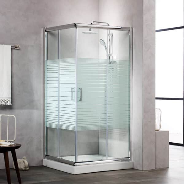 Καμπίνα NEW TEMA Τετράγωνη Σεριγραφία Shower Cabin NEW TEMA Square Line - Image 1
