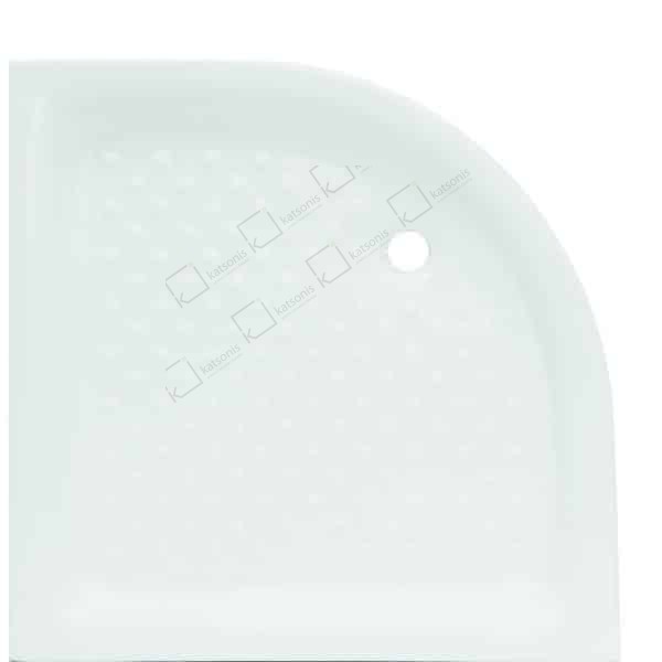 ΝΤΟΥΣΙΕΡΑ ΗΜΙΚΥΚΛΙΚΗ 80x80x10 SI 8080 R SHOWER TRAY 1/4 CIRCULAR 80x80x10 SI 8080 R - Image 1