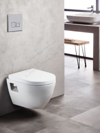 Λεκάνη Κρεμαστή RAZOR (TP325) Wall-Hung Pan RAZOR (TP325) με κάλυμμα - Creavit