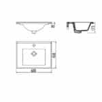 SU060 ΝΙΠΤΗΡΑΣ ΕΠΙΠΛΟΥ SLIM 60 cm (TR) - Image 2