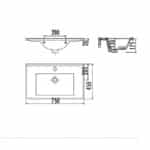 SU075 ΝΙΠΤΗΡΑΣ ΕΠΙΠΛΟΥ SLIM 75 cm (ΤR) - Image 2