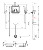 Εντοιχιζόμενο Καζανάκι VERSO (11180-1HT) Concealed Cistern VERSO (11180-1HT) - Image 2