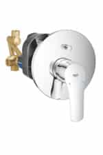Grohe Eurosmart 33305003 Μίκτης Μπαταρίας Εντοιχισμού Ντουζιέρας 2 Εξόδων Ασημί